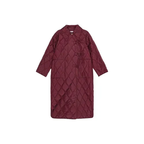 GANNI Coats Women's Noble Red