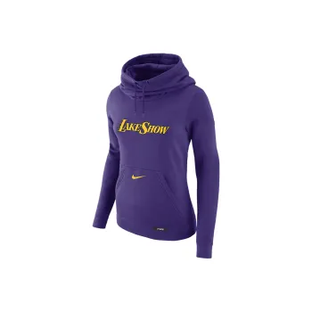 Nike Los Angeles Lakers Club City Edition Women's Nike Nba Fleece Funnel Neck Hoodie