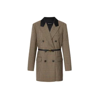 MO&CO Coats Women's Multicolor Plaid