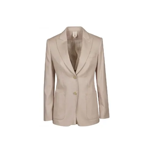 MaxMara Business Suit Coat Women's Beige Pink