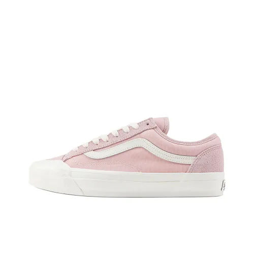 Vans LX Old Skool 136 Anti Slip Wear Resistant Low Top Skateboard Shoes Unisex Pink