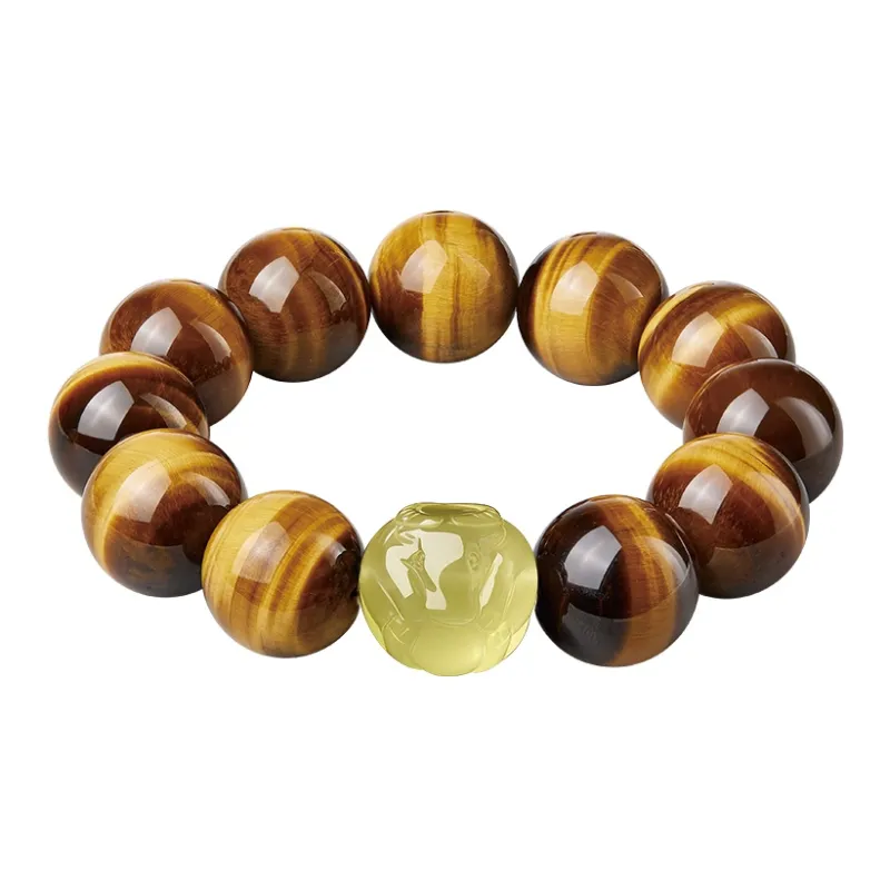 Yi Mingju Tiger's Eye Stone Bracelets Men's-5