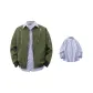 Army Green+Blue White Stripes[Shirt]