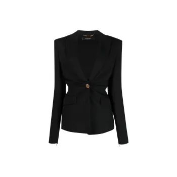 VERSACE FW22 Business Suits Coats Women's Black