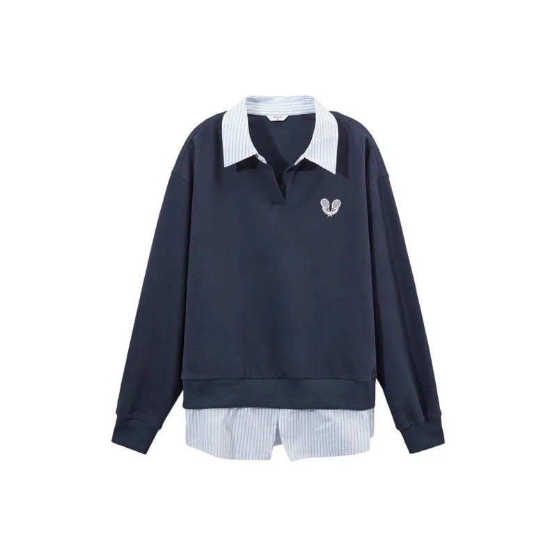 Hotwind Sweatshirt Women's Navy Blue Green-0