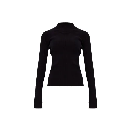 Victoria Beckham High Neck Ribbed Top