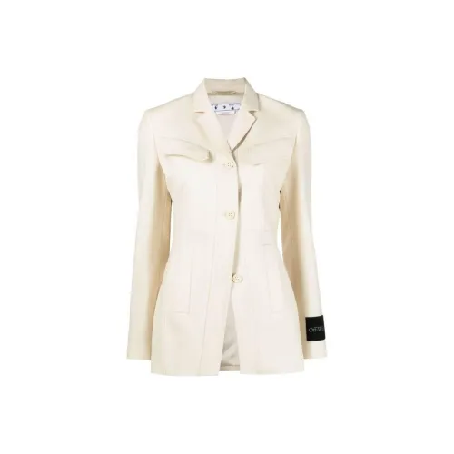 OFF WHITE Single breasted Wool Blazer