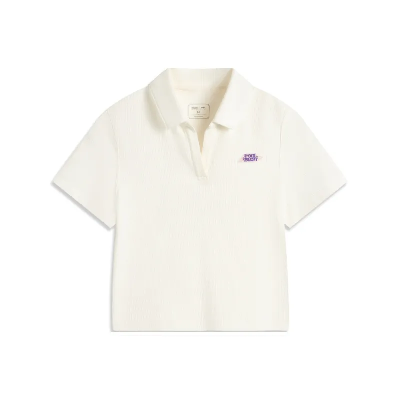 LiNing x LEAGUE OF LEGENDS Sports Life Collection Polo Shirt Women's Ivory-0