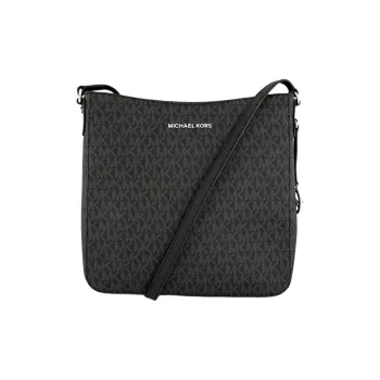 MICHAEL KORS Jet Set Travel Coated Twill Shoulder Bag Large Size Women's Black