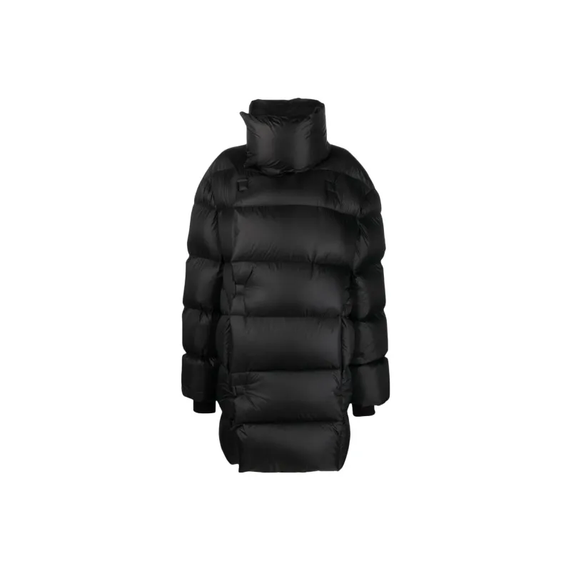 RICK OWENS Padded High neck Coat-0