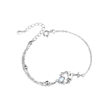 OGDAID S925 Silver Bracelets Women's