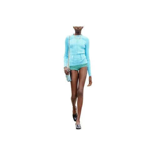 CHANEL 25C Spring Vacation Collection Knitwear Women's Light Blue