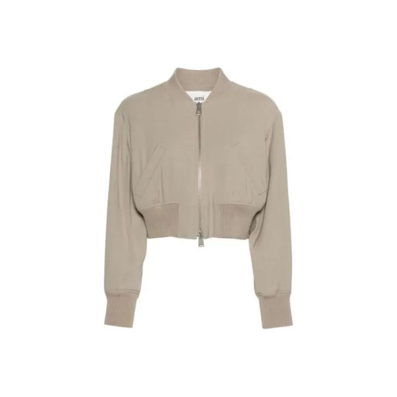 AMIPARIS Paris Zip Up Padded Bomber Jacket-0