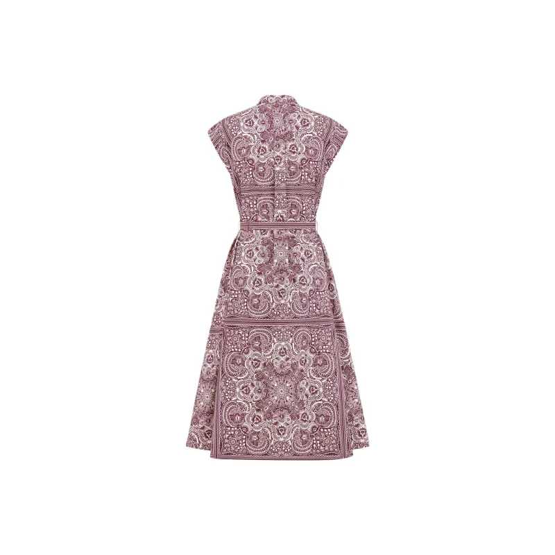 DIOR Short Sleeved Dress Women's Pink-1
