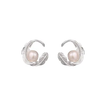 AAJF S925 Silver Stud Earrings Women's