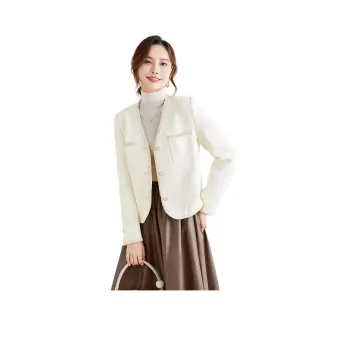 TERRE BLEUE Jackets & Coats Women's Ecru