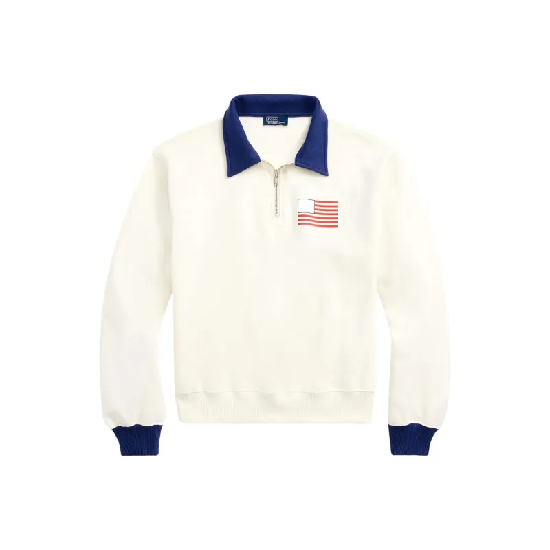 Polo Ralph Lauren Logo print Quarter zip Sweatshirt-0