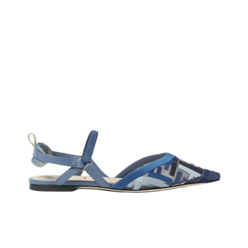 FENDI Colibrì Lite Casual Single Shoes Women's Blue-1