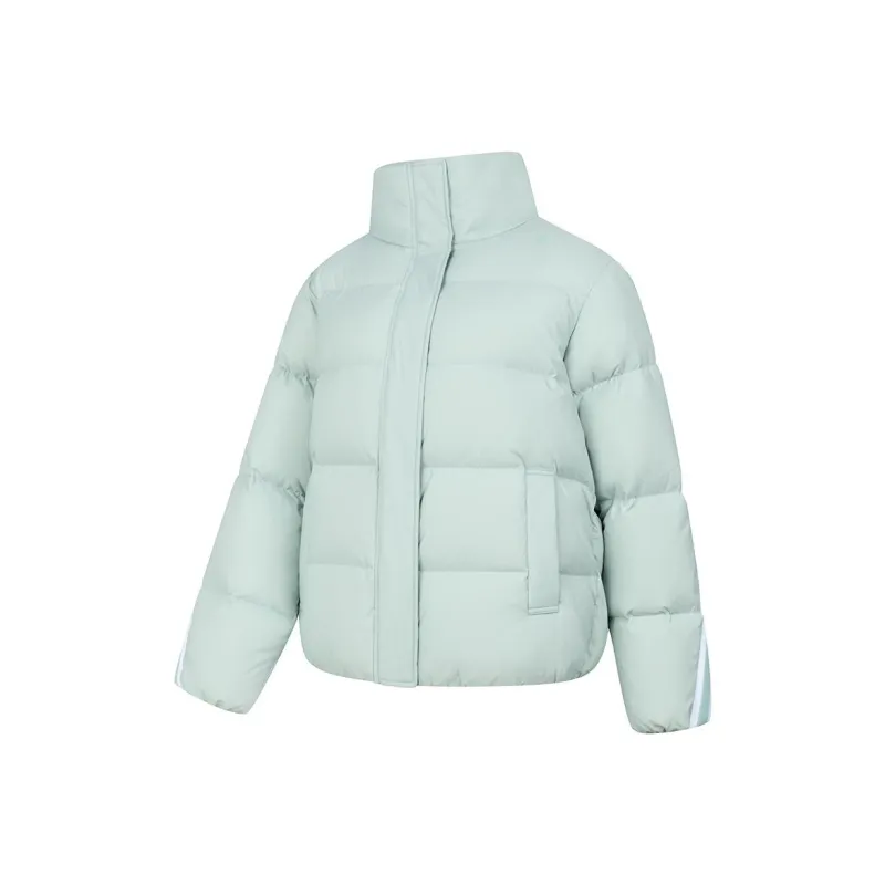 QIAODAN Variety Training Collection Down Jacket Women's Light Twilight Green-0