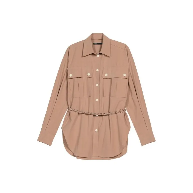 Maje Shirt Women's Beige Yellow-0
