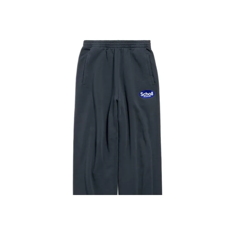Balenciaga SS25 Knitted Sweatpants Regular Fit Men's Faded Black-4
