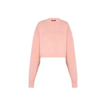 BALMAIN Logo Embroidered Vintage Sweatshirt