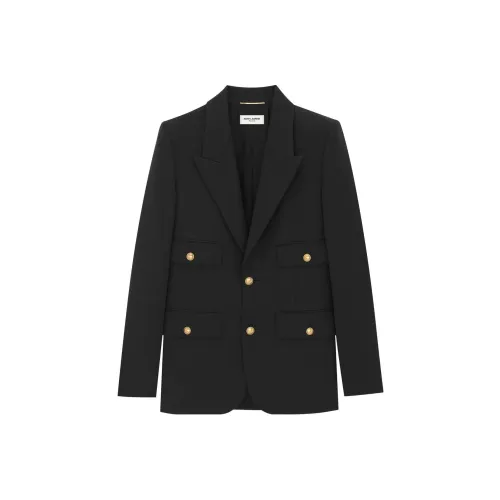 SAINT LAURENT SS23 Business Suit Coat Women's Black