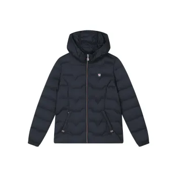 FILA Outdoor Quilting Lightweight Cotton Down Jacket Unisex Legend Blue