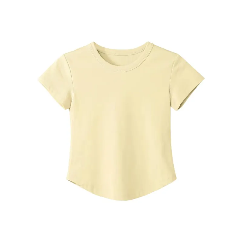 DOKZB Drop Shoulder Sleeve T Shirt Women's-0