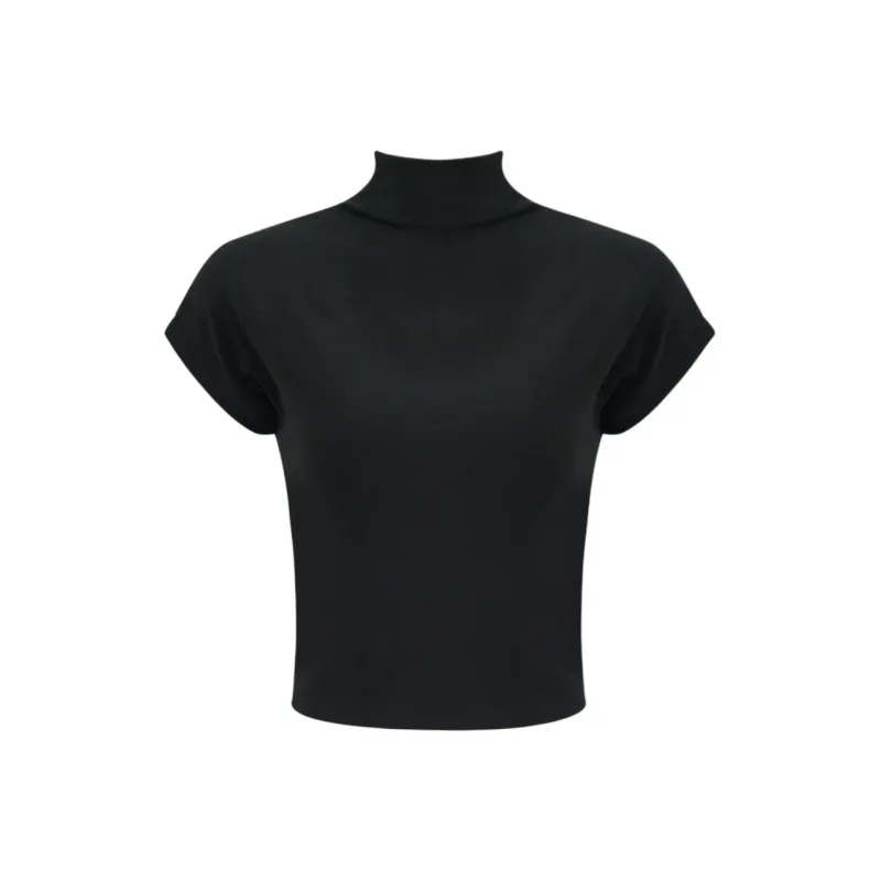 DOKZB T Shirts Women's Black-0