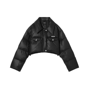 MEETLADY Down Jacket Women's Black