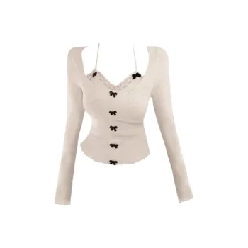 PAIN OR PLEASURE Spring Knitwear Women's Ecru