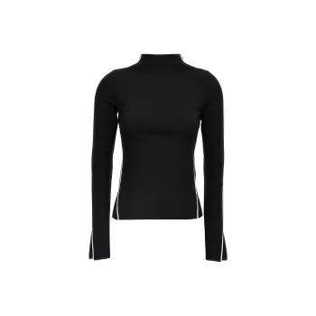 SportMax Adda Mock Neck Cut Out Jumper
