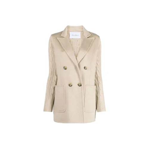 MaxMara Dalia Double breasted Cable knit Coat