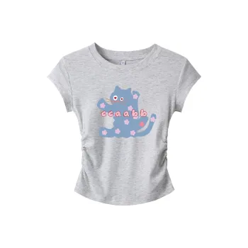 CCAABB T Shirts Women's GYX/Gray Suggestion  Consider 1 Size Up