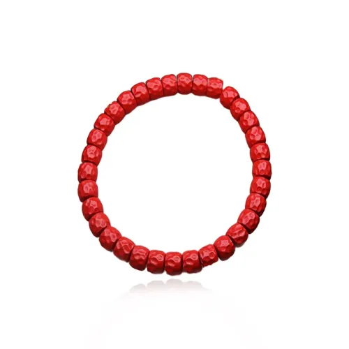 Fuxin Reconstructed Cinnabar Bracelets Unisex