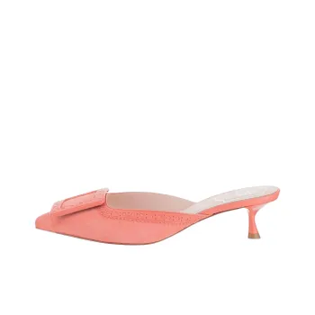 Roger Vivier Closed Toe Slippers Women's Pink