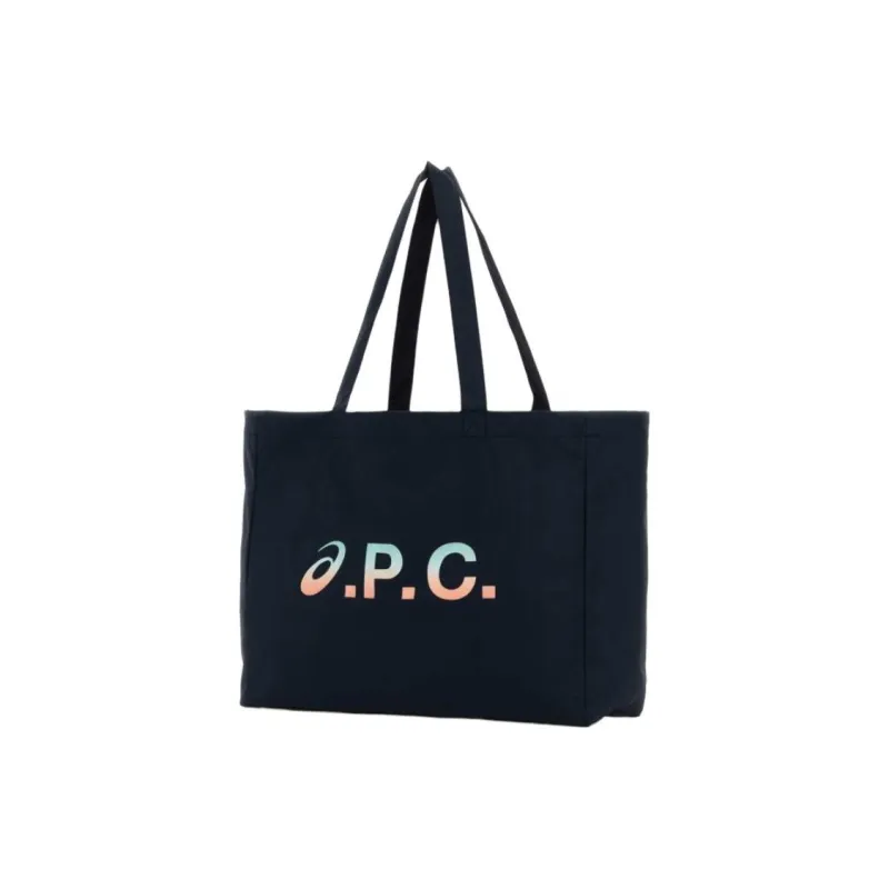 A.P.C Polyamide Tote Bag, Shopping Bag, Shoulder Bag Men's Marine Blue-1
