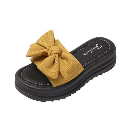 AJPAP Cut Out Woven Slip Resistant Odor Resistant Abrasion Resistant Slide Slippers Women's