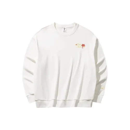 Anta Good Things Happen Sweatshirt Women's Ivory White