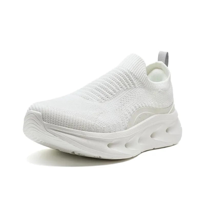 XTEP Abrasion Resistant, Breathable, Lightweight Low Top Casual Shoes Women's Sail White-1