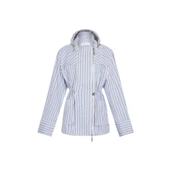 Paco Rabanne Striped Hooded Jacket