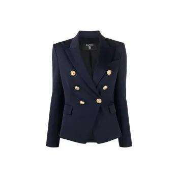 BALMAIN 6 Lion Button Wool Jacket 'Navy'