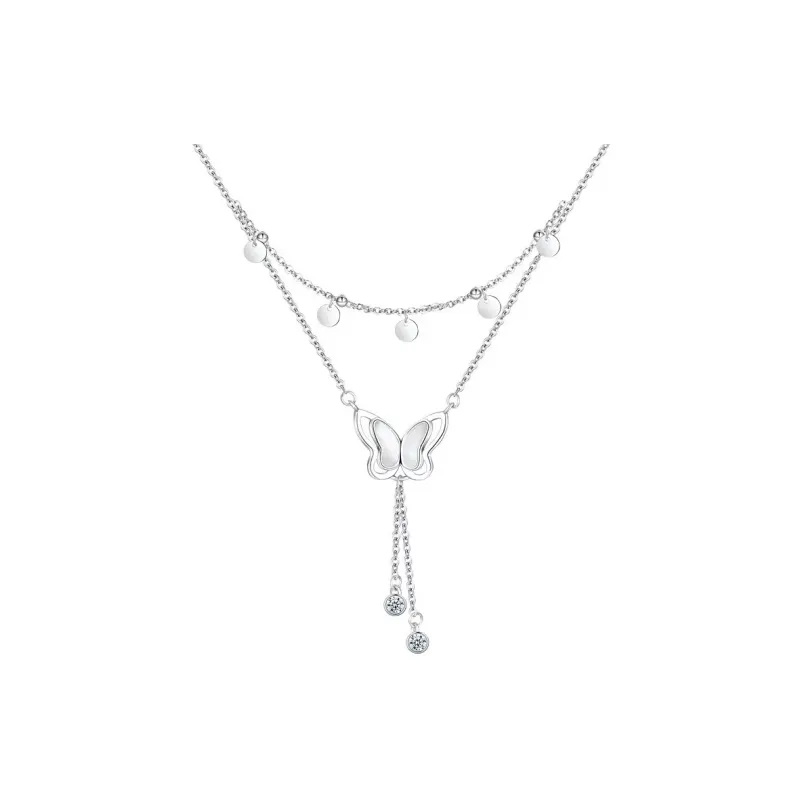 J&KINGLAY S925 Silver Necklaces Women's-0