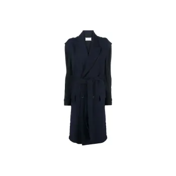 Maison Margiela Coats Women's Dark Blue
