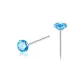 [1 Pair]4mm Zircon Stud Earrings[999 Silver]