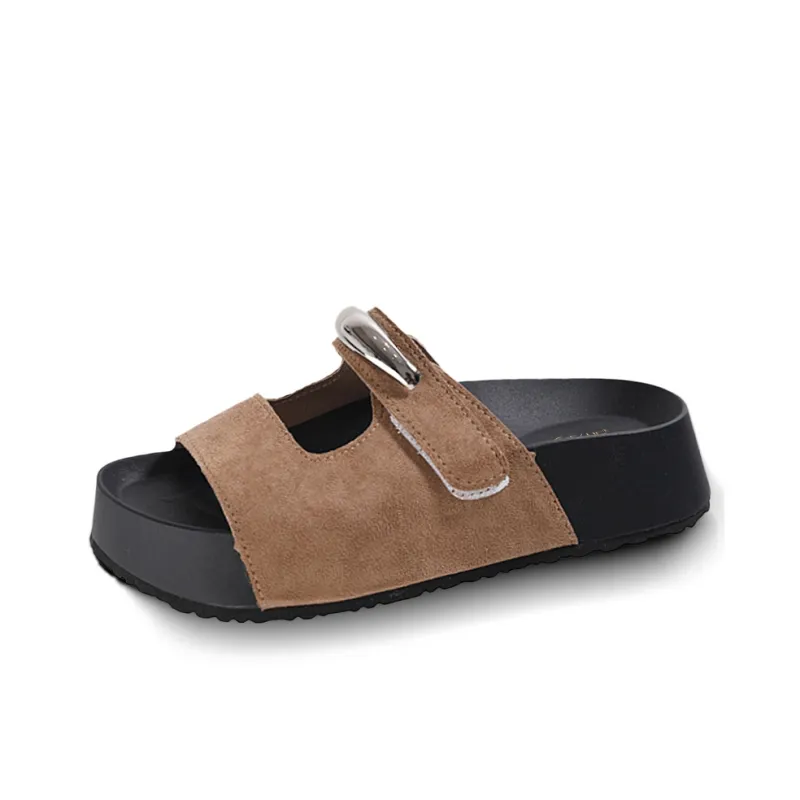 GESHE Rubber Sole Slip Resistant Slide Slippers Women's-8