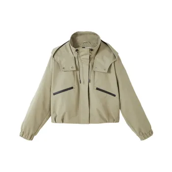 XIANGYING Jackets Coats Women's Army Green