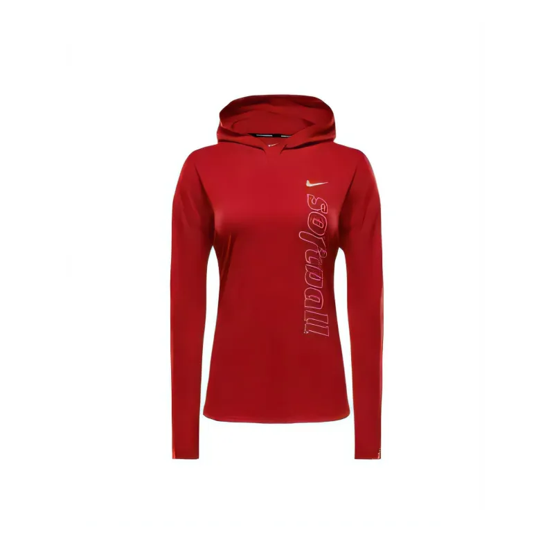 Nike Women's Dri FIT Long Sleeve Softball Hoodie-0