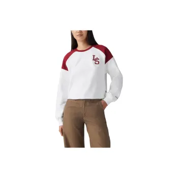 Levi's Sweatshirt Women's White Red